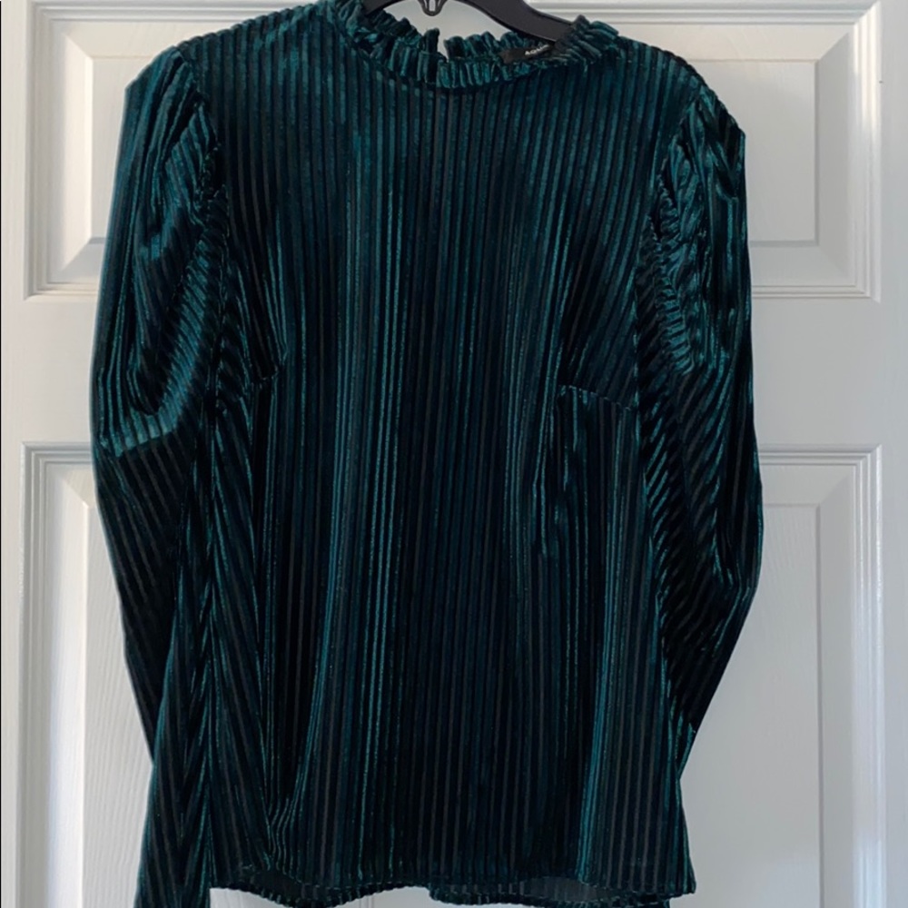 Aqua Puff Sleeve Top